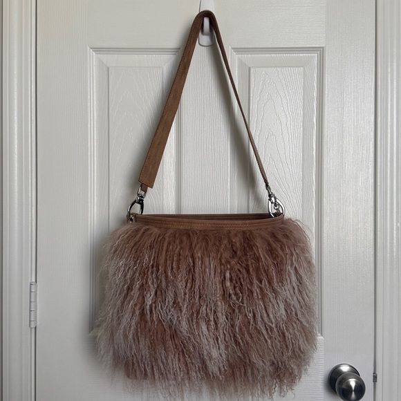 Holy Cow Couture Tibetan Lamb Messenger - Picture 1 of 8